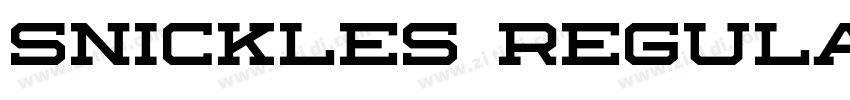Snickles Regular字体转换 Snickles Regular字体转换